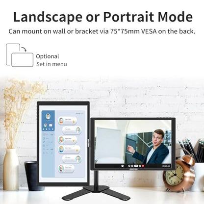 ANDYCINE N10 Portable Monitor, 10.1 Inch Mini Touch 1920x1200 IPS Screen, HDMI USB C in, 350nits 60Hz 1000:1 Contrast Display with Bracket & Speakers for Laptop,PC,PS4/5,Switch,Mac,Xbox