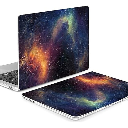 Compatible with MacBook Air 15 inch Case M4 2025 2024 2023 Release A3241 M3 A3114 M2 A2941 Durable Plastic Shell Case with Keyboard Cover & Mac OS Keyboard Sticker (Starry Landscape)