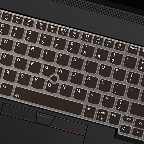 Keyboard Cover for Lenovo ThinkPad E16 L16 P16 P16v (Gen 2/Gen 1) / T16 P16s (Gen 3/Gen 2/Gen 1) 16 inch, Thinkpad L15 Gen 4/3 15.6 inch(Not Fit Thinkpad Z16, L15 Gen 2/1)-Black - color: Black