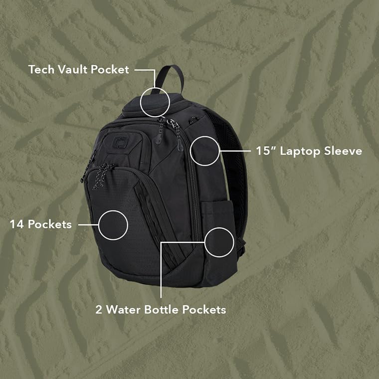 OGIO Renegade Backpack (Renegade Rustler, Black) - color: Black, style: Renegade Rustler