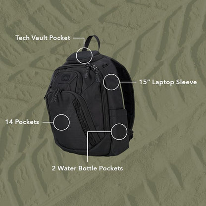 OGIO Renegade Backpack (Renegade Rustler, Black) - color: Black, style: Renegade Rustler