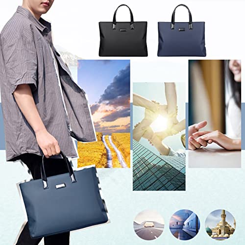 Portable Men Laptop Bag With Handles Zippers Handbag Supplies For Business Case Bag