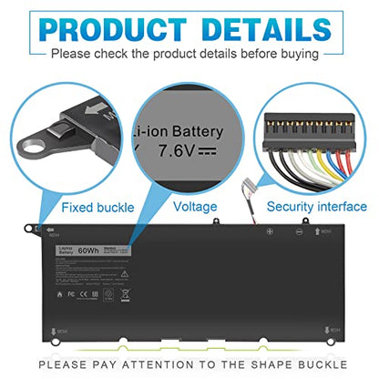Fancy Buying PW23Y 0PW23Y Laptop Battery for Dell XPS 13 9360 13-9360-D1605G 13-9360-D1605T 13-9360-D1609 13-9360-D1609G 13-9360-D1705G fits 0TP1GT TP1GT RNP72 0RNP72 P54G002 - size: 10.7*4.48*0.19inch