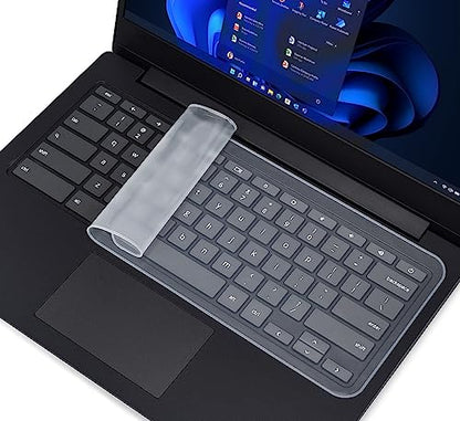 Universal 13" 14" Laptop Keyboard Cover Skin Protector for 13-14 Inch Laptop Notebook Ultra Thin Dell HP Lenovo Acer ASUS MacBook Waterproof Dustproof Keyboard Cover Protector, Clear (12.2" x 5.07") - size: 13"-14"