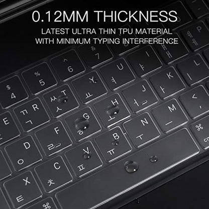 CaseBuy Ultra Thin Keyboard Cover for Apple iPad Air 11-inch(M2 2024) & iPad Air 5th 4th Gen & 2022 M2 iPad Pro 11 inch with Magic Keyboard(4th 3rd 2nd Generation), US Keyboard Layout - size: iPad Pro 11 Magic Keyboard (4th 3rd 2nd Gen)