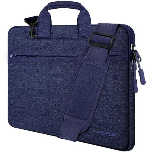 Hseok Laptop Shoulder Bag 15 15.6 16 Inch Briefcase,Compatible MacBook Pro/Neo 16",MacBook Air/Pro 15,XPS 15/16 and most 15.6-16 and Most 15-16 Notebooks,Spill-Resistant Handbag,Dark Blue - color: Dark Blue, size: 15-16 inch
