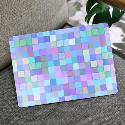 MEEgoodo for M2 MacBook Pro 13 inch Case 2022 2021 2020,Crystal Cover Fit Model A2338 M2/M1 A2251 A2289,Clear Case for 13.3-inch Laptop,Hard Shell for MacBook Pro M2, Light Blue Mosaic - color: Light Blue Mosaic