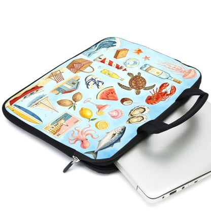 15.6" Laptop Sleeve 14" 15" 15.4" Chromebook Case Ultrabook Case Notebook Sleeves PC Messenger Bag (XM-15ST-1) - color: XM-15ST-1