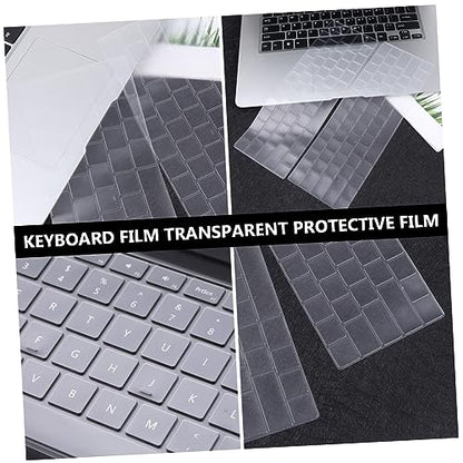 KALLORY 5pcs Transparent Keyboard Cover for Water Resistant Laptop Keyboard Protector Easy to with Models for Daily Use