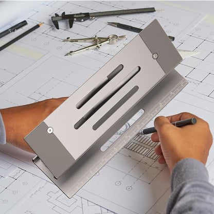 Aluminum Fold & Laptop Riser Stand 3-in-1 Adjustable, Foldable Cooling Stand with Integrated Storage Box, Ruler and Ultra-Slim Portable Design for MacBook, Tablet, Ipad, Keyboard and All Laptop - color: Space Gray
