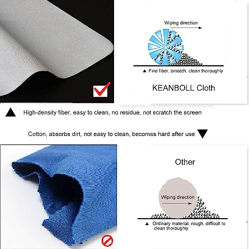 KEANBOLL 2-Pack 15.6-Inch Laptop Microfiber Cleaning Cloth, Laptop Keyboard Protector, Screen Dust Cleaner, Compatible with All 15.6"-16" Laptops