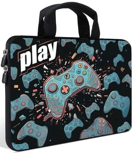 AMARY14 15 15.4 15.6 inch Laptop Handle Bag Computer Protect Case Pouch Holder Notebook Sleeve Neoprene Cover (Games-1) - color: Games-1