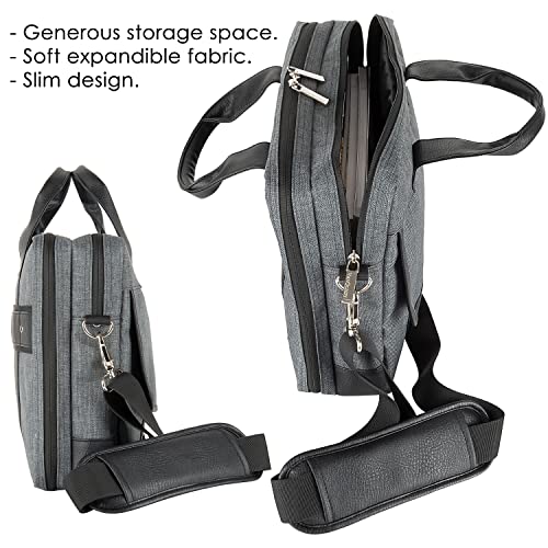 Vangoddy Chrono 17" 17.3 inch Laptop Briefcase Shoulder Bag Travel Carrier - size: 17.3-inch