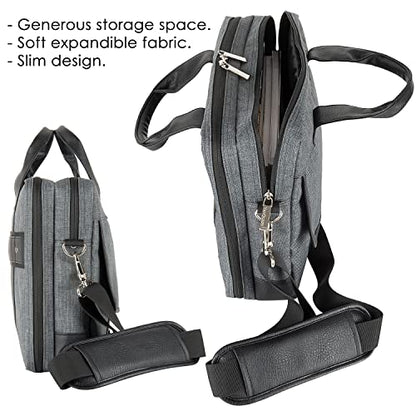 Vangoddy Chrono 17" 17.3 inch Laptop Briefcase Shoulder Bag Travel Carrier - size: 17.3-inch