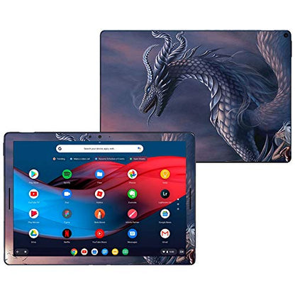 MightySkins Skin Compatible with Google Pixel Slate 12.3" (2018) - Dragon Fantasy | Protective, Durable, and Unique Vinyl Decal wrap Cover | Easy to Apply, Remove, and Change Styles | Made in The USA - color: Dragon Fantasy