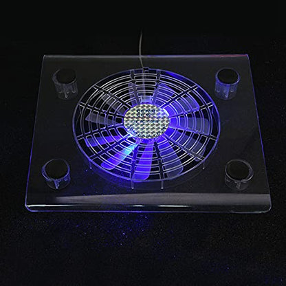 Quiet Notebook Cooler, USB Laptop Cooling Pad Cooling Pad Fan with RGB LED Lights 1400RPM Fan Speed Plug and Play for Notebook