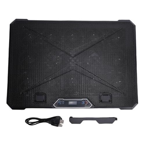 Gaming Laptop Cooling Pad, RGB Laptop Cooler Stand, 8 Levels Height Adjustable, Laptop Cooler with 2 USB Ports for Various Devices from 12 to 19 Inches (14 Fans)