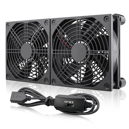 Wathai 240mm Router Cooling Fan for Computer Cooler Small Box 5V USB | USB Powered Multi Speed Electronics Cooling Pad, Modem Receiver TV Box Amplifier Receiver Stand, Small Computer Fans - style: 240mm USB fan