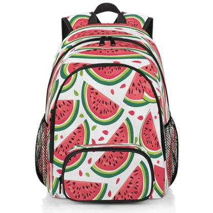 Watermelon Laptop Backpack for Women Men, 18.3 Inch Travel Work Backpacks, Summer Waterproof Computer Casual Daypack Nurse Teacher Bags - color: Multicolor 7