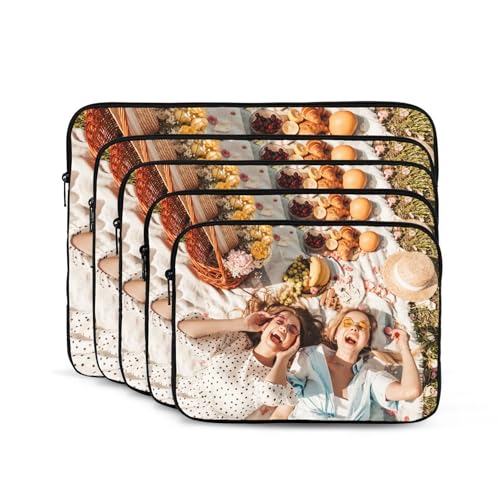Custom Laptop Sleeve Bag Personalized Laptop Case Add Photo Logo Text Carrying Briefcase Protective Case Computer Notebook Bag (13 inch) - size: 13 inch