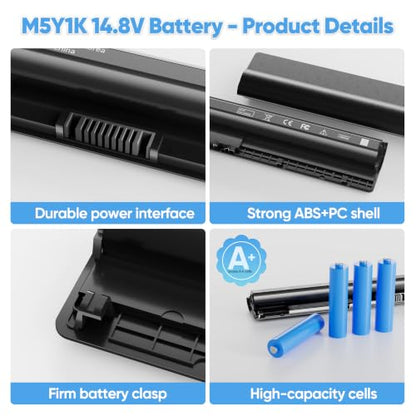 40Wh M5Y1K 14.8V Battery for Dell Inspiron 14 15 17 5000 3000 Series 5559 5558 5566 3551 3451 3558 3552 i3558 3567 5755 5756 5458 5759 5758 5759 VN3N0 HD4J0 GXVJ3 P51F P63F P47F P52F 453-BBBQ P64G - size: M5Y1K