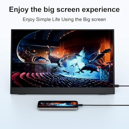 16 Inch Portable Gaming Monitor 144Hz 1200P FHD IPS,USB-C HDMI, Ultra Thin Second Screen for Laptop Switch PS5 Xbox, Eye Care Travel Monitor for Gamers - size: 16 Inch