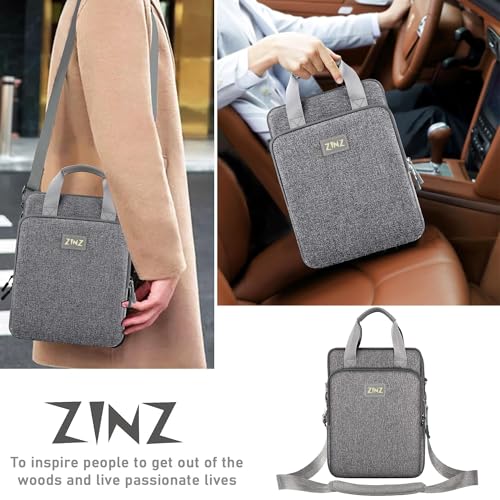 Laptop Shoulder Bag 12.3-13 inch Case Sleeve, Expandable Handbag with Valuables Compartment Compatible with MacBook Air/Pro/Neo 13", iPad 12.9"/13"/11", Shockproof,Gray - color: Gray