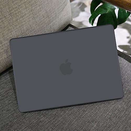 MEEgoodo for M5 MacBook Pro 16 inch Case 2026 2024 2023 2021 (Fit Model A3429/A3428/A3403/A3186/A2991/A2780/A2485) M5 M4 M3 M2 M1 Pro/Max, Laptop Case with Keyboard & Webcam Cover, Matte Black - color: Matte Black