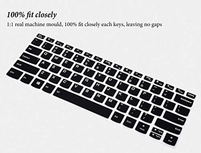 Keyboard Cover for Lenovo Yoga 7i 5i 2-in-1 14"/Flex 5 14" 2-in-1 Laptop/Flex 5 14"/ Idepad S540 14/ThinkBook 14 Gen 2,Keyboard Protector Skin for Lenovo Ideapad 5 14"-Black - color: Black