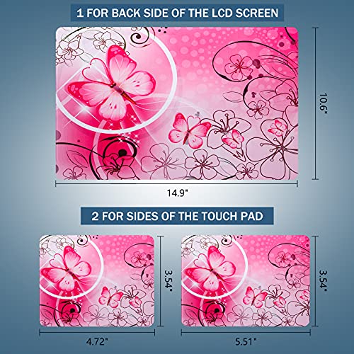Pink Butterfly11.6 13 13.3 14 15 15.6 inches Netbook Laptop Skin Sticker Reusable Protector Cover Decal FY-NEK-009 - color: FY-NEK-009