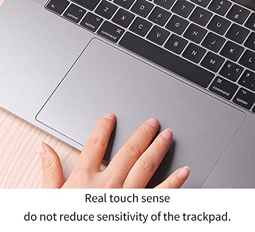 CaseBuy MacBook Air 13 Inch Trackpad Cover Protector for 2021 2020 Release MacBook Air 13 Inch with Touch ID Model A2337(M1) A2179 A1932 Clear Anti-Scratch Trackpad Accessories Skin - size: MacBook Air 13" (2018-2021)