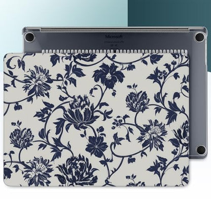 Batianda Artistic Case for Microsoft Surface Laptop 15 inch, Navy Flowers | Fits Surface Laptop for Business 8th Edition 2026 & Surface Laptop 7 2024, 4-in-1 Accessories Bundle, Slim Durable Hard Shell - color: Navy flowers