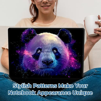 Reusable Universal Laptop Skin Sticker, Cut to Fit for 11.6–15.6 Inch Laptops, Waterproof Protective Film, No-Residue - Galaxy Panda - color: Galaxy Panda
