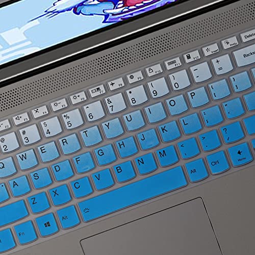 Keyboard Cover for Lenovo Yoga 7/Yoga 7i 15.6" 16", 2025-2022 IdeaPad 5/IdeaPad 3/IdeaPad 5i/IdeaPad 3i 15.6 17.3, Lenovo Flex 5 15.6, Yoga Slim 7 15, ideaPad Slim 7 15.6, ThinkBook 15/15p G2 G3 G4… - color: Gradual Blue