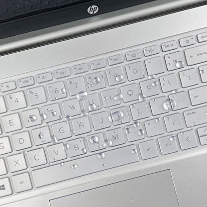 Keyboard Cover for 15.6 17.3 HP Laptop 15-er/eg/eh 15-fc/fd 17-cn/cp 17t-cn300 17t-cn000/cn200 17z-cp200 17-cp3005dx 17-cn2083dx 17-cn3003dx 17-cn4153cl 17-cn4065cl 15t-eg300 15z-fc000 15t-fd100 - color: Clear