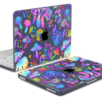 Tuiklol for 2026 MacBook Neo 13 Inch A18 Pro Chip Case, (Model A3404) Anti-Scratch Anti-Drop Slim Hard PC Shell Case with Shockproof Protective MacBook Neo Laptop Cover, Magic Mushrooms - color: Magic mushrooms