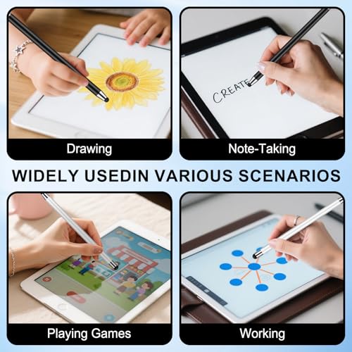 Stylus Pen [10 Pack] Universal Capacitive Touch Screen Pens - color: 10 black/white