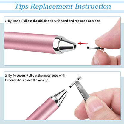 Mixoo Retractable Stylus Pen for Touchscreen Switch 2, High Sensitivity Universal Stylus Pen for iPad iPhone Android Tablet Apple Kindle Chromebook Galaxy All Touch Screens (Rose Gold) - color: Rose Gold