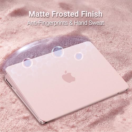 MOSISO Compatible with MacBook Neo Case 13 inch 2026 A3404 A18 Pro Chip | 4 in 1 Kit Ultra-Thin Exact-Fit Scratches&Fingerprints Resistant Protective Hard Shell Matte Case Cover, Blush Clear - color: Blush Clear