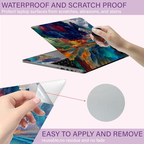 CREATCABIN Mountain Laptop Skin Sticker Decal Netbook Skin Sticker Notebook Art Decal 12" 13" 13.3" 14" 15" 15.4" 15.6" Universal Laptop Protector Cover Waterproof Scratchproof Removable Easy to Apply - style: Mountain