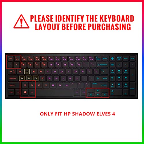 Silicone Keyboard Cover Skin for HP OMEN 15-DC 15.6", for HP 15-dc0010nr 15-dc0020nr 15-dc0030nr 15-dc0051nr dc0052nr 15-dc0086nr 15-dc0087nr 15-dc0096nr Laptop,Garland