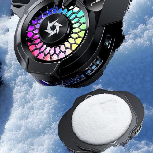 Phone Cooler Cellphone - Double Semiconductor Clip with Digital Display | Phone Cooling for Mobile Game Live Streaming Home Tablet Laptops