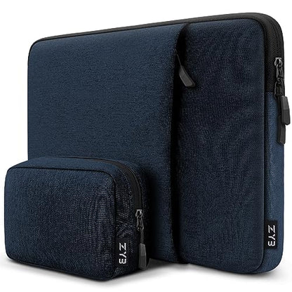 ZYB Laptop Case 14 Inch,Waterproof Laptop Sleeve 14 Inch for 14" Notebook/MacBook Air 15/14" Lenovo ThinkPad IdeaPad Asus HP Dell,2023-2025 MacBook Air 15 15.3 M4 M3 M2 etc with Accessory Bag-Blue | Waterproof Laptop Sleeve 14 Inch for Mac Air 15 Lenovo T