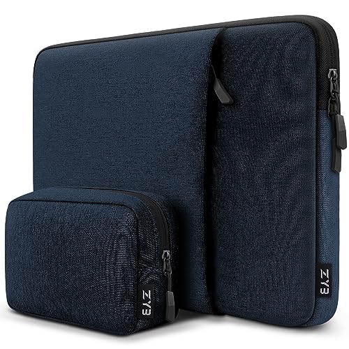 ZYB Laptop Case 14 Inch,Waterproof Laptop Sleeve 14 Inch for 14" Notebook/MacBook Air 15/14" Lenovo ThinkPad IdeaPad Asus HP Dell,2023-2025 MacBook Air 15 15.3 M4 M3 M2 etc with Accessory Bag-Blue | Waterproof Laptop Sleeve 14 Inch for Mac Air 15 Lenovo T