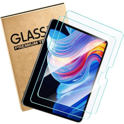 Screen Protector for iPad Pro 13 Inch 2025/2024 [8/7th Gen,M5/M4], iPad Air 13 Inch 2026/2025/2024 [8/7/6th Gen,M4/M3/M2], Tempered Glass Compatible Case Friendly 2-Pack - size: ipad 13 inch