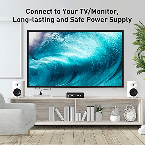 Power Cord, Goalfish 3 Prong AC Power Cable 3.3FT/1m Nylon Braided Replacement 3 Pin Power Cord UL Certified for Computer, TV, Monitor, Printer, PC, Projector, Power Supply Cable