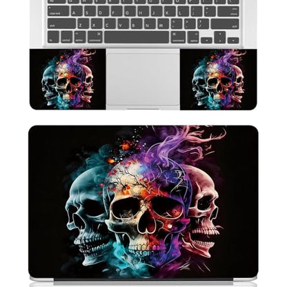 Universal Laptop Skin Sticker Decal for 11.6”12" 13" 13.3" 14" 15" 15.4" 15.6" Reusable Waterproof Scratch-Scratch Resistant Protective Vinyl Laptop Notebook Skin Stickers - Fire ice Skull - color: Fire ice Skull