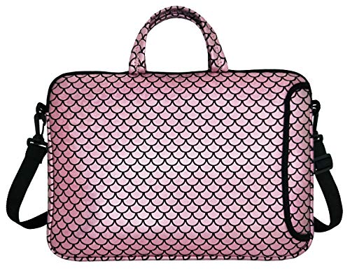 17.3-Inch Laptop Shoulder Carrying Bag Case Sleeve For 17" 17.3 inch HP DELL (Pink) - color: Pink