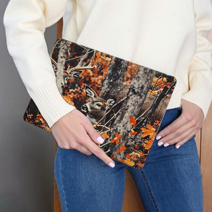 15.6 Inch Laptop Skin Sticker, Reusable Vinyl Cover Protector with 2 Wrist Pad Skins, Removable Waterproof Scratch-Resistant for 12-15.6 Inch Laptop Notebook,Deer Hunting - color: Deer Hunting