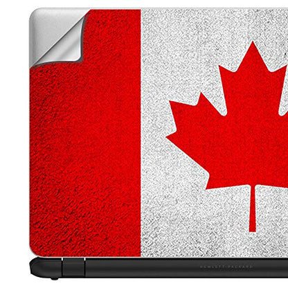 Flags | Custom Fit Made to Order Laptop Notebook Skin Vinyl Sticker Cover Decal Fits 13.3" 14" 15.6" 16" HP Lenovo Apple Mac Dell Compaq Acer Flag Canada Grunge Distressed Country - color: Style 12